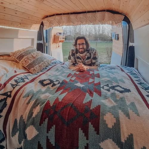 Peel Forest アーベッド カバー テントパッド キャンプ用品 インナーマット ネイティブ柄...