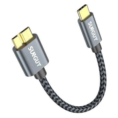 SUNGUY USB C to Micro B 3.1 ケーブル 0.15M 最大10Gbps 高速...