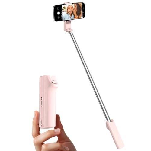 viozon 自撮り棒 iphone コンパクト 軽量 伸縮式 スマホスタンド 4〜7インチのiPh...