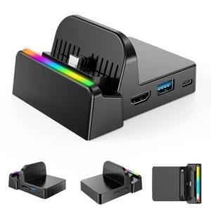 Nintend0 Switch 2/ Switch/スイッチ有機EL 対応ドック 4K出力対応 放熱設計 スマートチップ搭載 高速充電 可携式ス