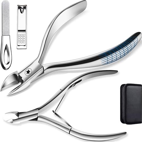 Justit 爪切り ニッパー 巻き爪用 爪キリ 足用 つめきり 爪切りセット ネイルケアセット 4...