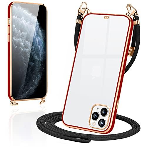 Loodoomo iPhone11 Pro 用の ケース クリア ショルダー いphone11プロ ...
