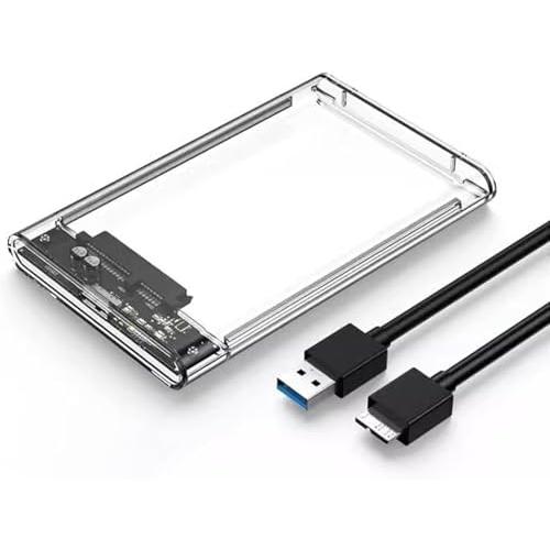 Generic 透明な2.5インチUSB 3.0 HDDケース、SATAポート対応、USB 3.0ケ...