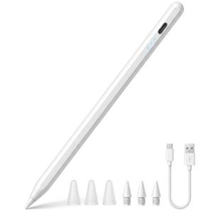 iPad ペン 2018年~2025年i Pad対応 iPad ペンシル 鉛筆 傾き感知 磁気吸着機能 アップルペンシル 極細 超高感度 パーム