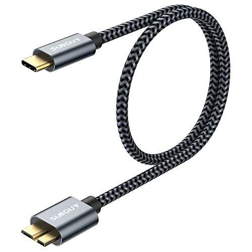SUNGUY USB C to Micro B 3.1 ケーブル 0.5M 最大10Gbps 高速デ...