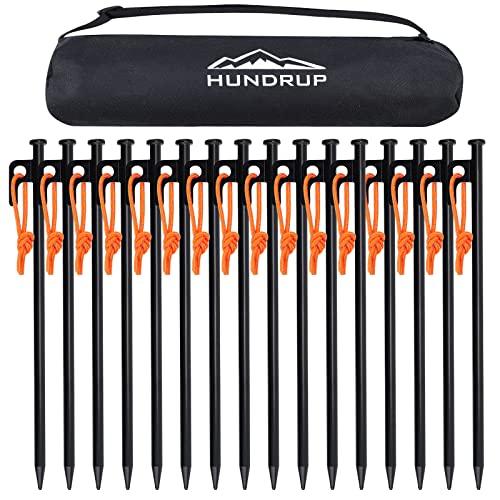 HUNDRUP強化版 ペグ 20cm/25cm/30cm/40cm 10本/16本 ペグセット 鍛造...