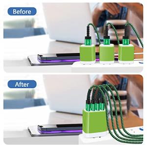 USB充電器 24W 4台同時 充電アダプタ ...の詳細画像2