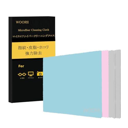 WOORIIマイクロファイバー クリーニングクロス キーボードカバークロス メガネ拭き カメラ/カー...
