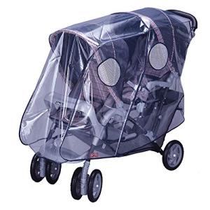 Smart Start 2人乗りベビーカー用レインカバーUP 縦型 二人乗り 縦並び タンデム 国内メーカータンデムストローラー