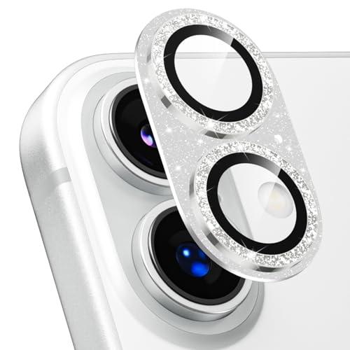 Podick カメラカバー iPhone17用 カメラフィルム キラキラ 9H強化ガラス アルミ合金...