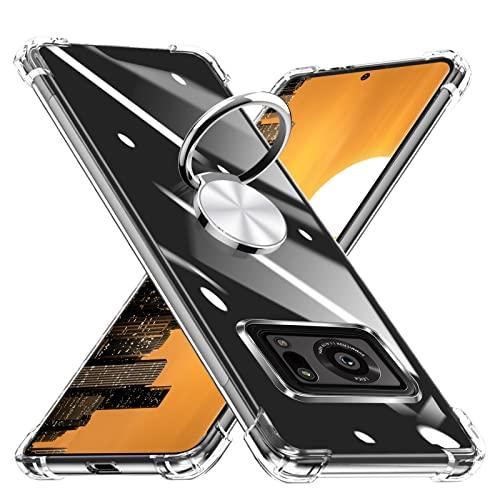 AQUOS R6 ケース リング付き 透明 耐衝撃 TPU クリア SH-51B SH-M22 A1...