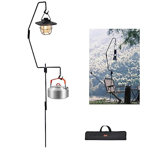 CARBABY ランタンスタンド 収納サイズ80％節約ランタンハンガー ランタンポール 打ち込み式 ...