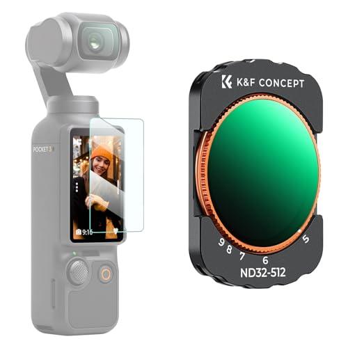K&amp;F CONCEPT D*I OSMO Pocket 3用磁気式可変NDフィルター ND32-ND...