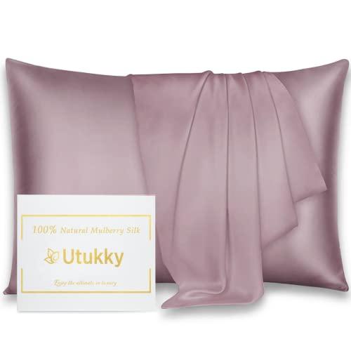 Utukky 枕カバー シルク枕カバー 50×70cm シルク100％枕カバー 6Aランク 封筒式 ...