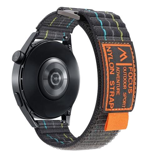 [SQHYWJ] 時計バンド 20mm 22mm ナイロンレザーウォッチストラップ20ミリ 22ミリ...