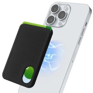 Magsafe スマホ マグネット式ウォレット カード入れ SUICA キーカード 3枚収納 カードホルダー iPhoneカードケース 持ち歩き