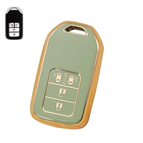 [LETINGFAR] ホンダ用 スマートキーケース キーカバー 柔らかい TPU素材 4ボタン ホ...
