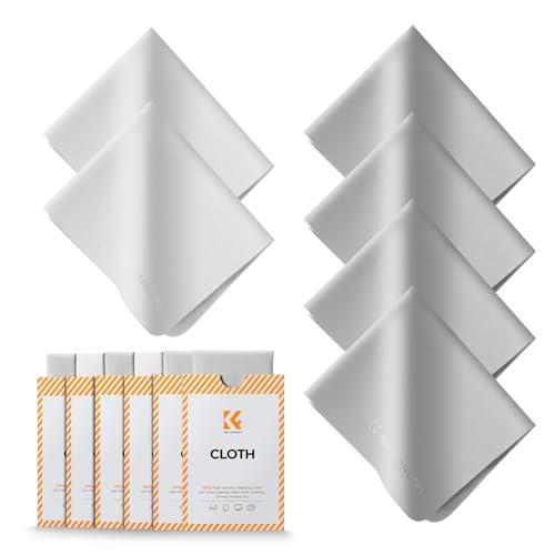 K&amp;F CONCEPTクリーニングクロス 6枚入り メガネ拭き 超極細繊維生地 マイクロファイバー ...
