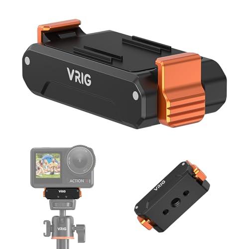 VRIG DJI Osmo Action 5Pro 4 3用 クイックリリースマウント 1/4ネジ穴...