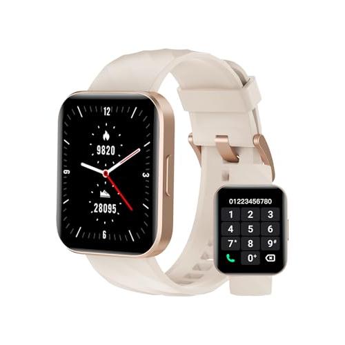 スマートウォッチ iphone対応 アンドロイド対応 通話機能付き 1.85インチ大画面 懐中電灯 ...