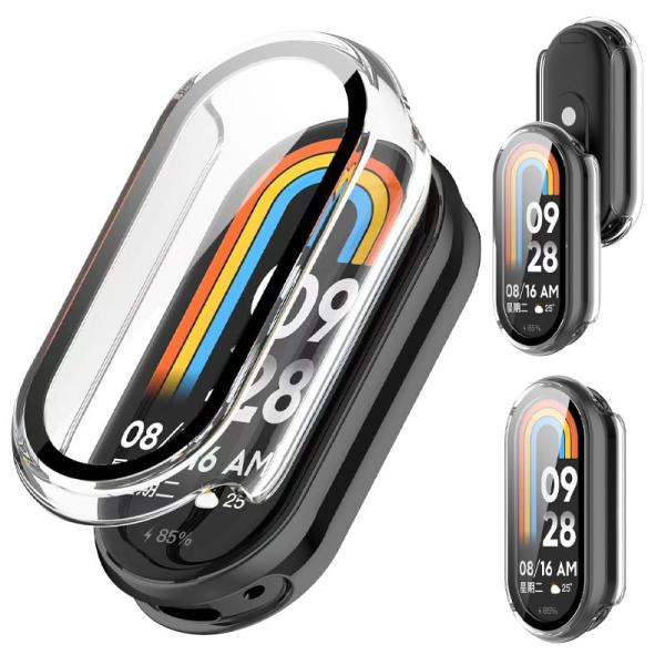 AIYYXX For Xiaomi Smart Band 10 ケース 3D 直角エッジ 超薄型 P...