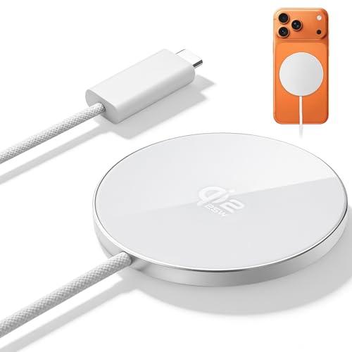 FEEKI Mag Safe充電器 25W Qi2認証 マグネット式 ワイヤレス充電器 急速充電 対...