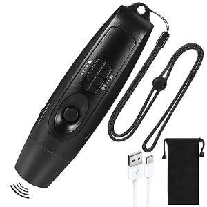 IMTOD 電子ホイッスル 充電式ホイッスル 電子笛 3段階 3種類ホイッスル ２つライトモード 大音量 130db サッカ バスケットボール