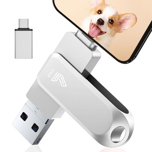 アプリ不要Phone対応 USBメモリ 128GB USB3.0 高速 データ バックアップ typ...