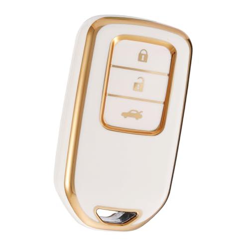 [Kinotaka] ホンダ 車用 スマート キーケース 3つボタン 新型フィット シャトル ステッ...