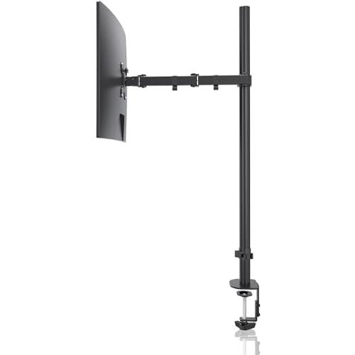 Pholiten モニターアーム シングル PCアーム ディスプレイアーム 一画面 80MM高いポー...