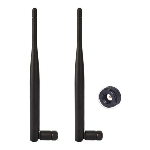 WiFiアンテナ RP-SMA 6dBi 無指向性 2.4GHz/5GHz 無線LAN WiFiルー...