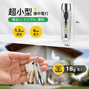 Coolait ミニ 懐中電灯 USB-C充電...の詳細画像1