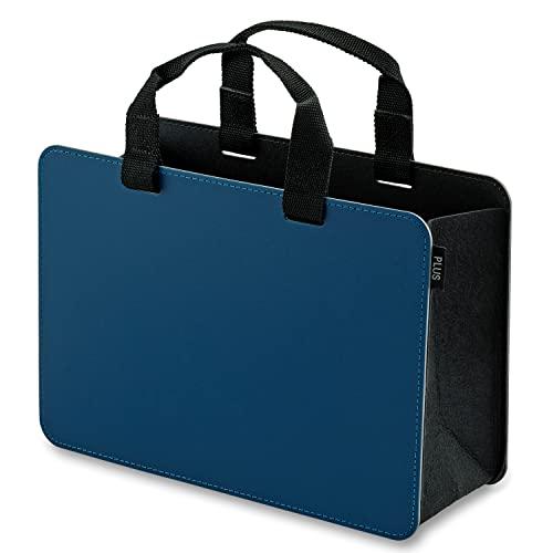 プラス モバイルバッグ モバイルバッグ+ ワイドタイプ ネイビー FL-102MB 91-460