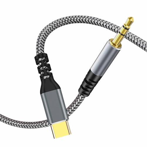 2024 MFi認証 USB C to 3.5mm 変換ケーブル 1.2M AUX ケーブル Typ...