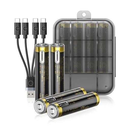 ORICO Ener-G 単4リチウム充電電池 1.5V定出力 約1500回以上循環使用 1.5h ...