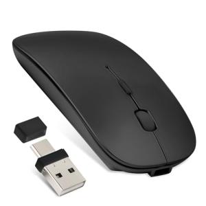 マウス Bluetooth Type-C充電式 ワイヤレスマウス 静音 充電式 薄型 小型 無線マウス 2.4GHz 3DPIモード 高精度 持｜nasumiru