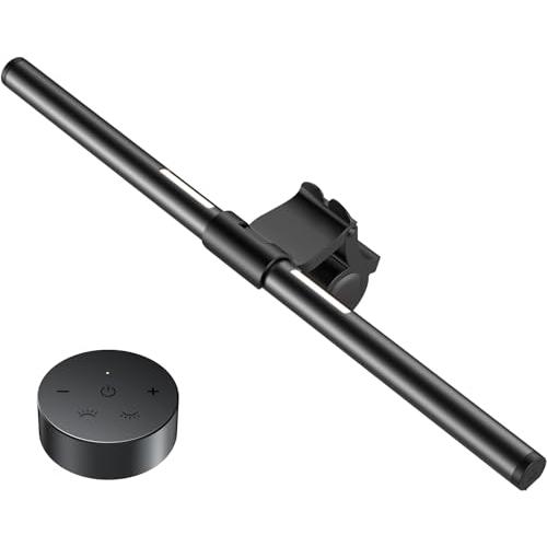 OOWOLF モニターライト バー 41cm PC 無線リモコン付き 3段階調色 無段階調光 背面ラ...