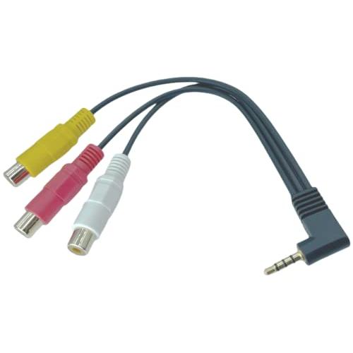 RCA(L/R/V)→4極3.5mm変換ケーブル タブレット用 20cm (COMON 435A-R...