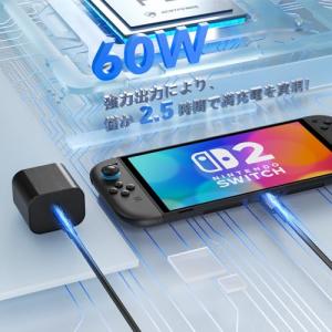 Switch 2 ACアダプター 充電器 PD...の詳細画像2
