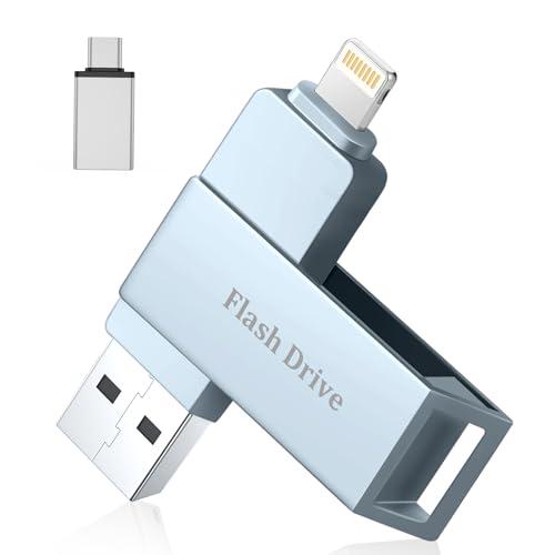 Vackiit MFi認証取得iPhone用USBメモリー 256GB USB 3.0 iphone...
