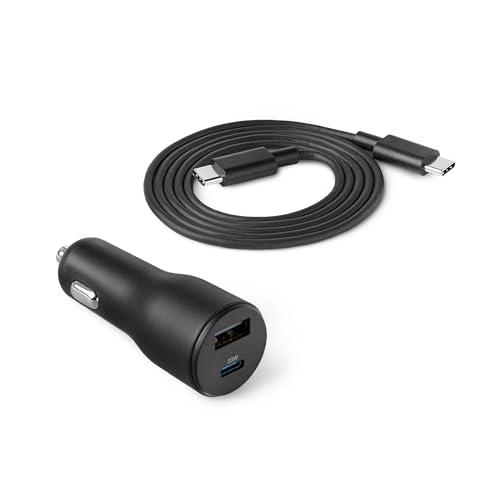 ベーシック 車載充電器 高速充電対応 カーチャージャー 32W 2ポート搭載 (USB-C / US...