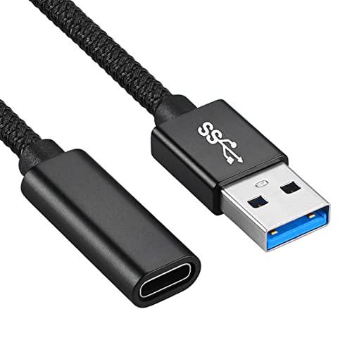 YFFSFDC USB 3.1オス Type C メス 変換ケーブル USB タイプC 変換アダプタ...