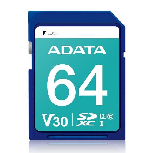 エイデータ SDカード 64GB UHS-I クラス 10 / V30 4K対応 プロ仕様 SD 5...