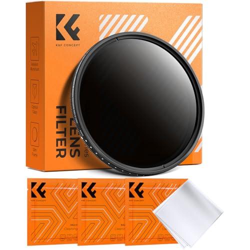 K&amp;F CONCEPT 49mm 可変NDフィルター ND2-400 減光用 超薄型 レンズフィルタ...