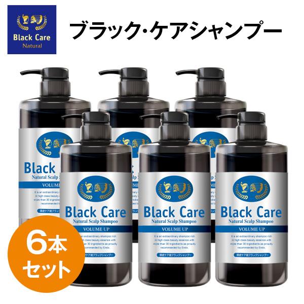 ブラックケアシャンプー 600ｍl 6本セット ヘアケア 美容液 ※新ボトルでのお届けです(SH00...