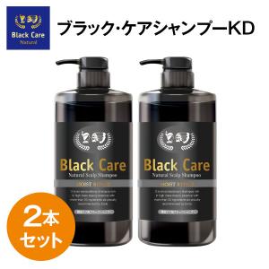 ブラックケアシャンプーKD 600ｍl 2本セット リンス不要 頭皮ケア スカルプ 美容液 シャンプー (SK00002-BC-NN-0200)｜ナチュラルガーデンYahoo!店