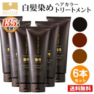 白髪染め ヘアカラートリートメント 送料無料 ソワニティー ソワニティ ソワカラ ソワカラー 6本 (HT00005-SW-NN-0600)｜natgar