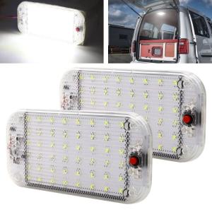 Aoling LEDルームランプ 12V 24V 車用 LED ルームランプ 増設 汎用 室内灯 led 車 車内灯 48LED高輝度 ホワ｜native-place