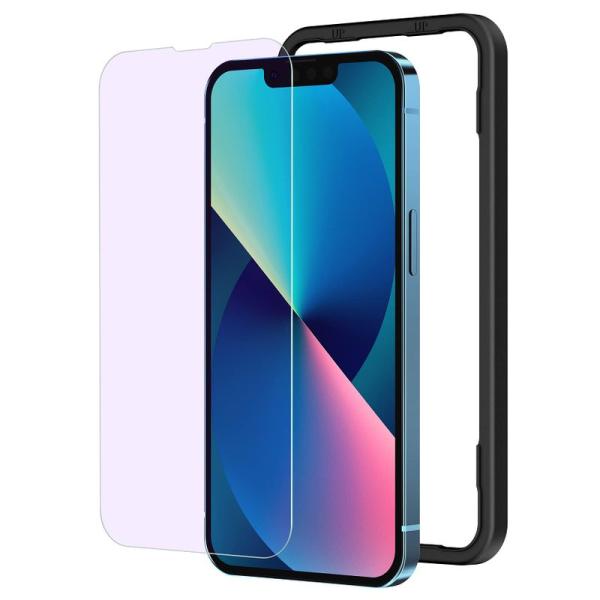 NIMASO ブルーライトカット iPhone13 Pro/iPhone 13 用 ガラスフィルム ...