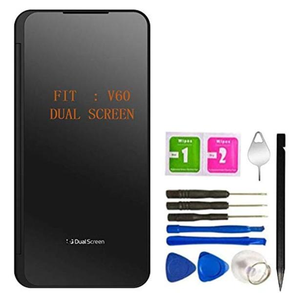 COCOPARTS V60 ThinQ デュアルスクリーンガラス交換用 LG V60 ThinQ 全...